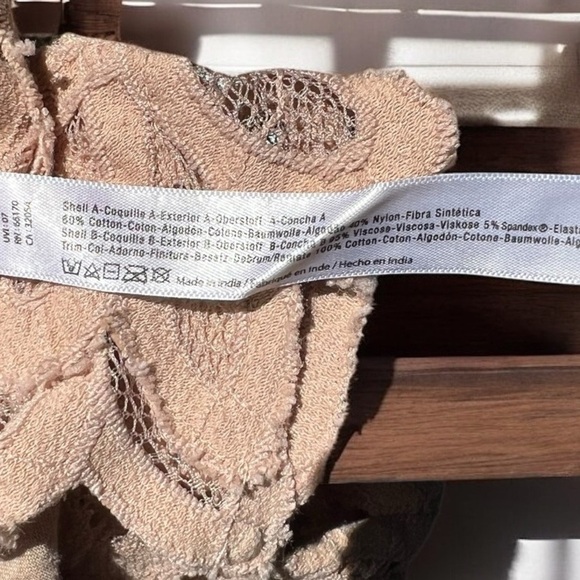 🌻 FREE PEOPLE Adella Bralette in Nude Size XS/S - Picture 11 of 11